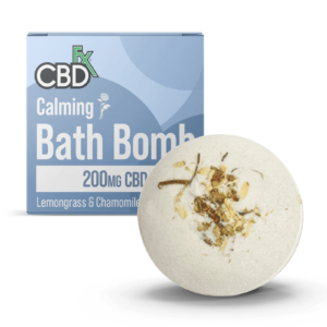 CBDfx | CBD Bath Bomb - Calming | 200mg Lemongrass & Chamomile Bath Bomb