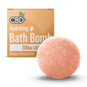 CBDfx | CBD Bath Bomb - Hydrating | 200mg Mango & Shea Butter Bath Bomb