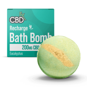 CBDfx | CBD Bath Bomb - Recharge | 200mg Eucalyptus Bath Bomb