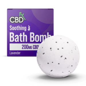 CBDfx | CBD Bath Bomb - Soothing | 200mg Lavender Bath Bomb