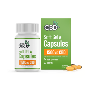 CBDfx | CBD Capsules Full Spectrum | 1500mg CBD - 30ct