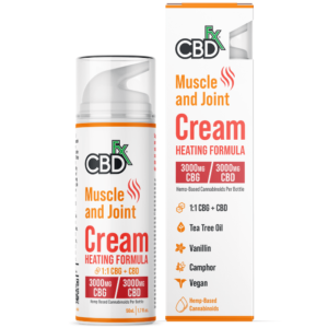 CBDfx | CBD Cream - 3000mg Heating Formula | Muscle & Joint Heating Pain Cream