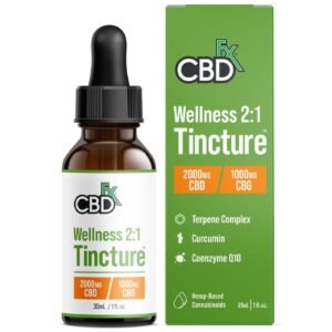 CBDfx | CBD Tincture | 2000mg CBD + 1000mg CBG - 30mL