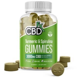 CBDfx | CBD, Turmeric & Spirulina Gummies | 3000mg - 60ct