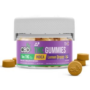 CBDfx | Delta-9 THC & Melatonin Gummies Lemon Dream | 5mg THC + 25mg CBD-(40ct)