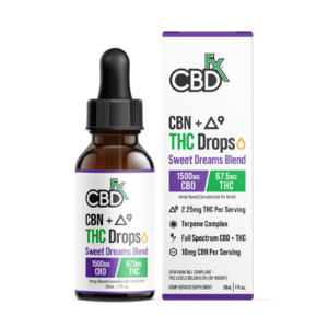 CBDfx | Sleep THC Tincture | 67.5mg THC + 1500mg CBD - 30mL