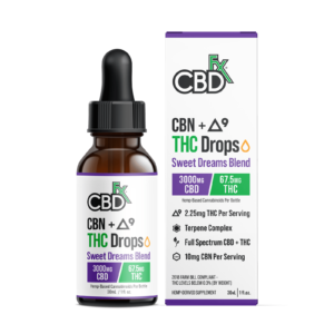 CBDfx | Sleep THC Tincture | 67.5mg THC + 3000mg CBD - 30mL