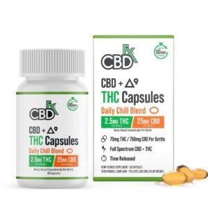 CBDfx | THC Microdosing Capsules | 2.5mg THC + 25mg CBD - 30ct