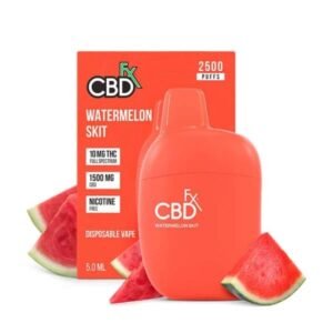 CBDfx | THC Vape Pen - Watermelon Skit - 1500mg CBD + 10mg THC