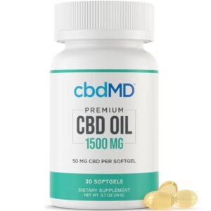 cbdMD | CBD Broad Spectrum Softgels | 1500mg - 30 Count
