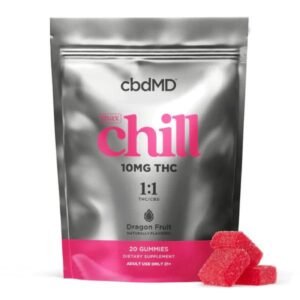 cbdMD | Delta-9 THC Chill Gummies | 10mg THC +10mg CBD - 20ct