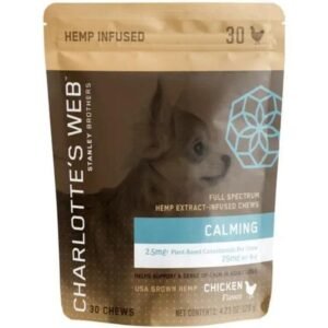 Charlotte’s Web | CBD Chews For Dogs Calming | 30 Count (4 Pack)