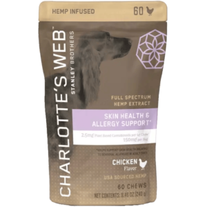 Charlotte’s Web | CBD Chews For Dogs Skin & Allergy | 60 Count (4 Pack)