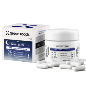 Green Roads | CBD,CBN, & Melatonin Sleep Capsules | 25mg-30 Count