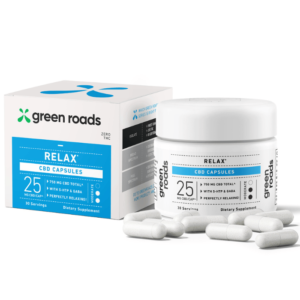 Green Roads | CBD Relax Capsules | 25mg - 30 Count