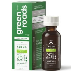 Green Roads | CBD Tincture | Apple Kiwi - Broad Spectrum CBD 750mg-30mL