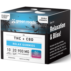 Green Roads | Delta-9 THC Gummies Peach Berry | 10mg THC + 20mg CBD - 30ct