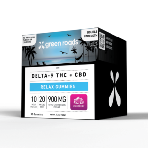 Green Roads | Delta-9 THC Gummies Wildberry | 10mg THC + 20mg CBD – 30ct