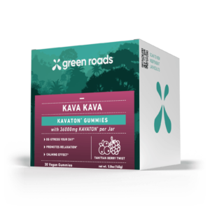 Green Roads | Kava Gummies - Tahitian Berry Twist | 1200mg Kavaton - 30ct