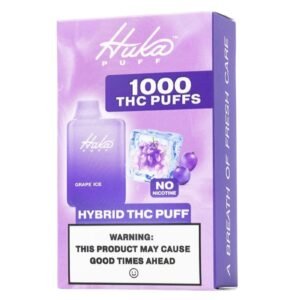 Huka Puff | Grape Ice CBD Disposable Vape | with Microdose THC - 1000 Puffs