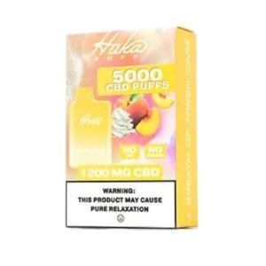 Huka Puff | Peaches & Cream CBD Vape - 5000 Puffs