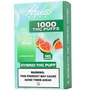 Huka Puff | Watermelon Sugar CBD Disposable Vape | with Microdose THC - 5000 Puffs