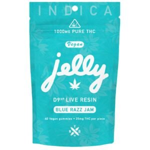 Jelly | Delta-9 THC Gummies Blue Razz Jam | 25mg - (40ct)