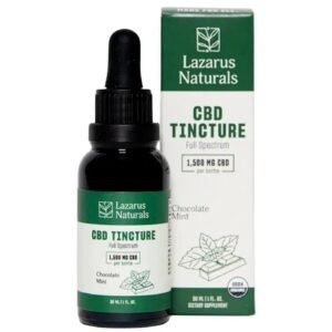 Lazarus Naturals | CBD Oil Tincture - Full Spectrum - 1500mg - 30mL - Mint Chocolate