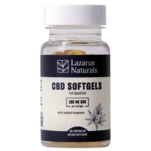 Lazarus Naturals | CBD Softgels - Full Spectrum - 100mg - 40ct