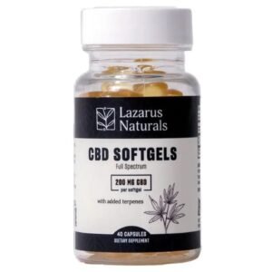Lazarus Naturals | CBD Softgels - Full Spectrum - 200mg - 40ct