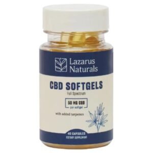 Lazarus Naturals | CBD Softgels - Full Spectrum - 50mg - 40ct